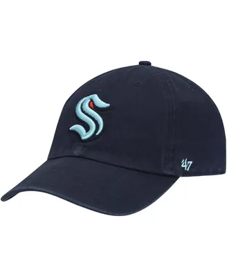 Men's Deep Sea Blue Seattle Kraken Clean Up Adjustable Hat