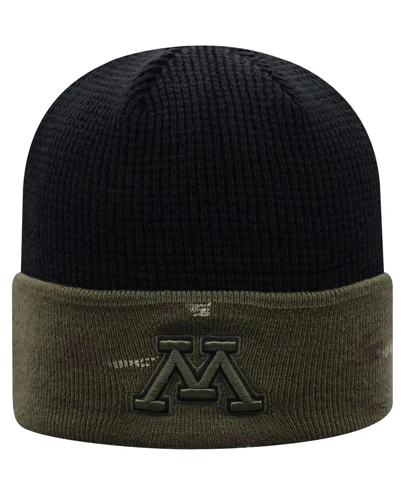 Men's Olive and Black Minnesota Golden Gophers Oht Military-Inspired Appreciation Skully Cuffed Knit Hat