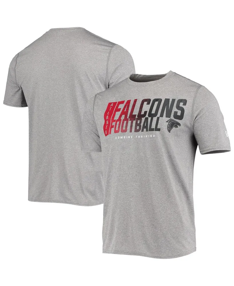 Men's Heathered Gray Atlanta Falcons Combine Authentic Game On T-shirt