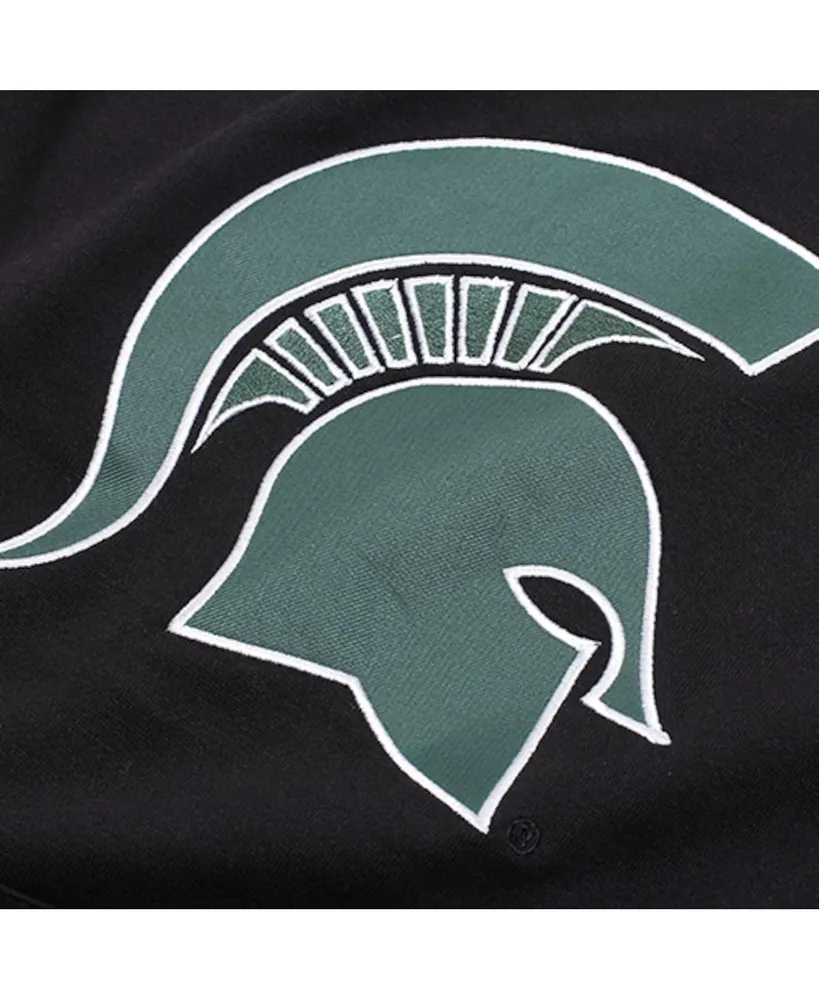 Big Boys Black Michigan State Spartans Big Logo Pullover Hoodie