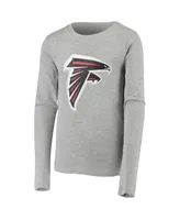 Big Boys Gray Atlanta Falcons Long Sleeve T-shirt and Pants Sleep Set