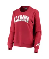 Women's Crimson Alabama Tide Campanile Pullover Sweatshirt