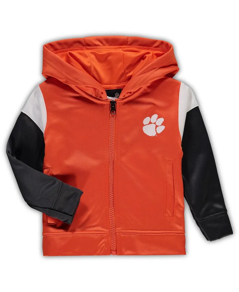 Toddler Boys Orange Clemson Tigers Poly Fleece Full-Zip Hoodie and Pants Set