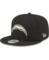 Men's Black Los Angeles Chargers B-Dub 9FIFTY Adjustable Snapback Hat