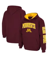 Big Boys Maroon Minnesota Golden Gophers 2-Hit Team Pullover Hoodie