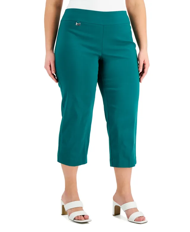 Alfani Petite Tummy-control Pull-on Skinny Pants, Petite & Petite Short,  Created For Macy's In Concealed Blue