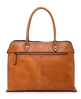 Old Trend Women's Genuine Leather Soul Stud Satchel Bag