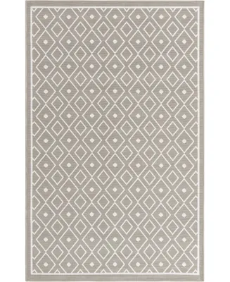 Bayshore Home Outdoor Bh Pashio Trellis Ii Kafes 5'3" x 8' Area Rug