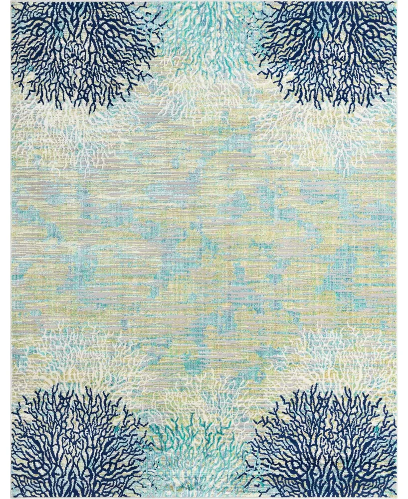 Closeout! Bayshore Home Beau Atoll 7'10" x 10' Area Rug