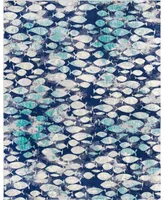 Closeout! Bayshore Home Beau Fish 7'10" x 10' Area Rug