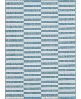 Bayshore Home Outdoor Banded Striped 8' x 11'4" Area Rug