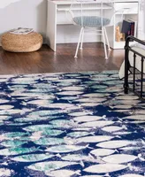 Closeout! Bayshore Home Beau Fish 7'10" x 10' Area Rug