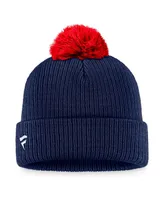 Men's Fanatics Navy Columbus Blue Jackets Team Cuffed Knit Hat with Pom