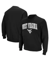 Colosseum Men's West Virginia Mountaineers Arch and Logo Crew Neck Sweatshirt