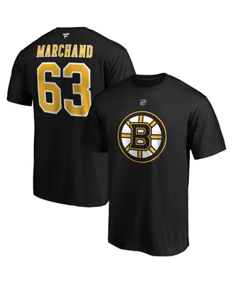 Men's Fanatics Brad Marchand Black Boston Bruins Big and Tall Name Number T-shirt