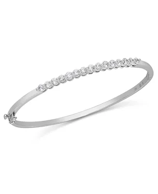 Diamond Bangle Bracelet in 14k White Gold (1 ct. t.w.)