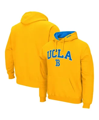 Men's Colosseum Gold Ucla Bruins Arch and Logo 3.0 Pullover Hoodie