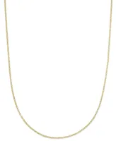 Italian Gold 16" Flat Rolo Chain Necklace (1-3/8mm) in 14k Gold