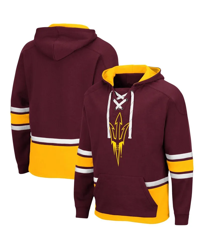 Men's Colosseum Maroon Arizona State Sun Devils Lace Up 3.0 Pullover Hoodie