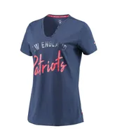 Women's Tommy Hilfiger Sport Navy New England Patriots Riley V-Neck T-shirt