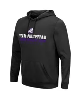 Men's Colosseum Black Tcu Horned Frogs Lantern Pullover Hoodie