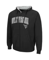 Men's Colosseum West Virginia Mountaineers Arch and Logo 3.0 Full-Zip Hoodie