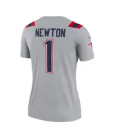 Women's Nike Cam Newton Gray New England Patriots Inverted Legend Jersey