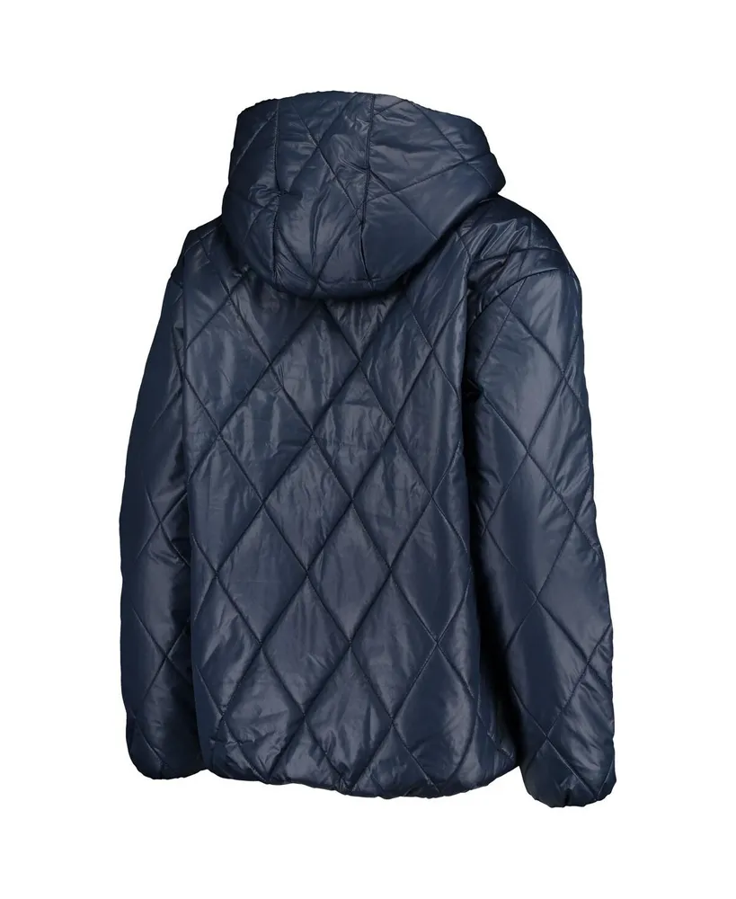 Women's Quilted Sweatshirt, Full-Zip Hooded Long Jacket