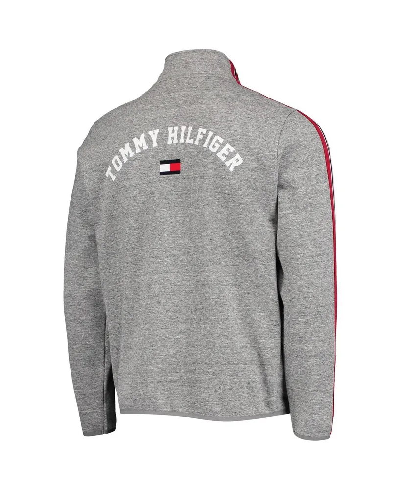 Men's Tommy Hilfiger Heathered Gray Arizona Cardinals Mario Quarter-Zip Jacket