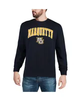 Colosseum Men's Marquette Golden Eagles Arch and Logo Crew Neck Sweatshirt