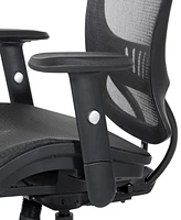Mesh Screen Seat and Back Manager's Chair with Height Adjustable Arms