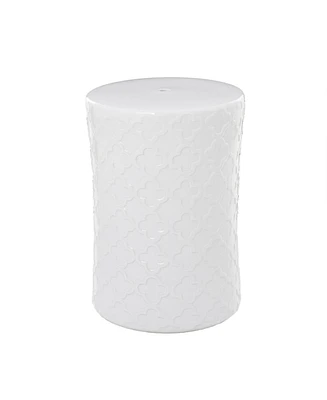 Ceramic Contemporary Accent Table