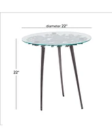 Aluminum Modern Accent Table