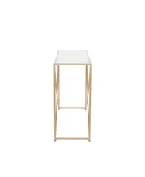 Iron Contemporary Console Table - Gold