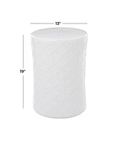 Ceramic Contemporary Accent Table