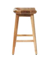 Wood Contemporary Stool