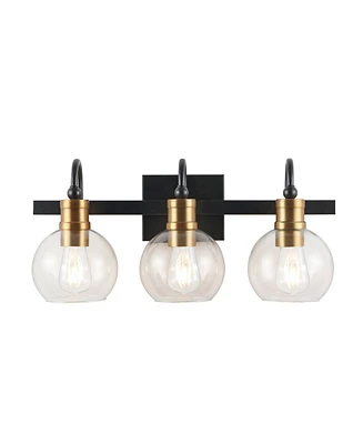 Jonathan Y Marais 3-Light Rustic Vintage-Inspired Led Vanity Light