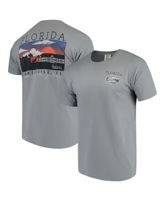 Men's Gray Florida Gators Comfort Colors Campus Scenery T-shirt