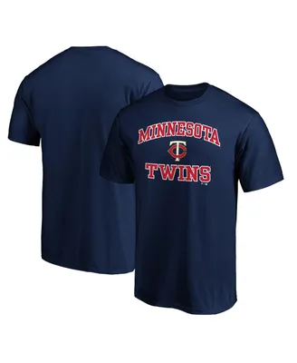 Men's Navy Minnesota Twins Heart Soul T-shirt
