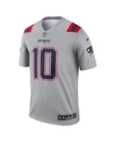 Men's Mac Jones Gray New England Patriots Inverted Legend Jersey