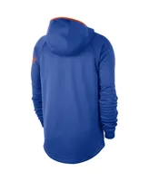 Men's Royal Florida Gators Basketball Spotlight Performance Raglan Pullover Hoodie