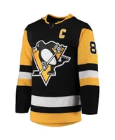 Men's Adidas Sidney Crosby Black Pittsburgh Penguins Home Captain Patch Authentic Pro Player Jersey