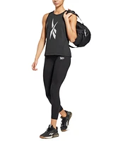 Reebok Women's Mid-rise Full Length Small Logo Leggings