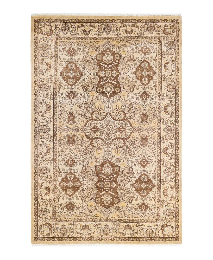 Adorn Hand Woven Rugs Mogul M158928 4'1" x 6'3" Area Rug