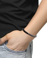 Effy Men's Onyx & Hematite Beaded Black Cord Bolo Bracelet