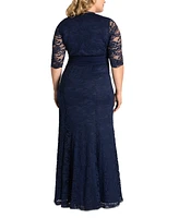 Women's Plus Screen Siren Lace Evening Gown