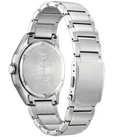 Star Wars by Citizen Luke & Vader Duel Silver-Tone Stainless Steel Bracelet Watch 41mm - Silver