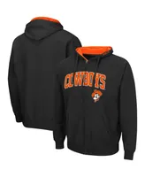 Men's Colosseum Oklahoma State Cowboys Arch & Logo 3.0 Full-Zip Hoodie