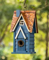 Glitzhome 12" Cottage Birdhouse