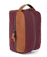 Tsd Brand Stone Creek Waxed Canvas Toiletry Bag